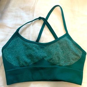 Green Sports Bra Small